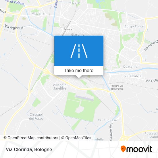 Via Clorinda map