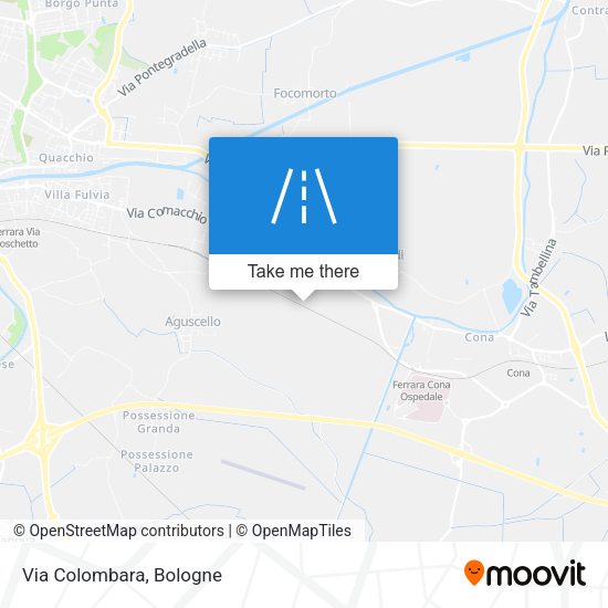Via Colombara map