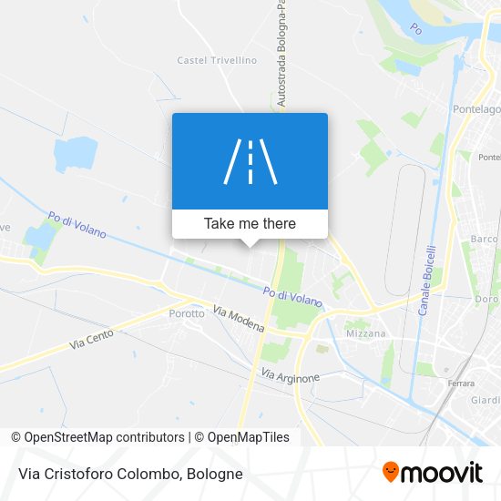 Via Cristoforo Colombo map