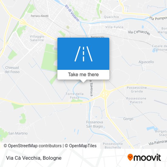 Via Cà Vecchia map