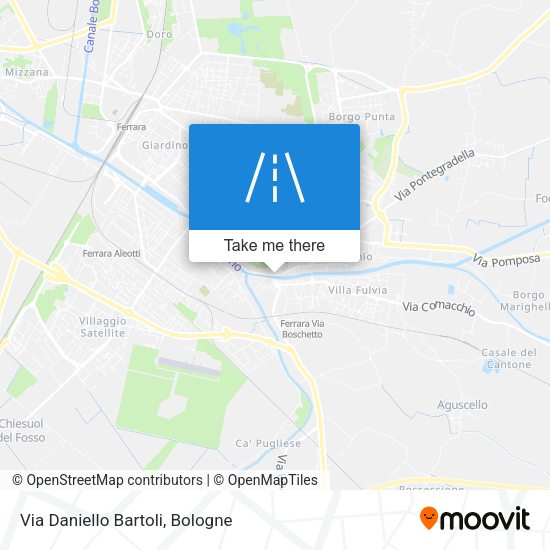 Via Daniello Bartoli map