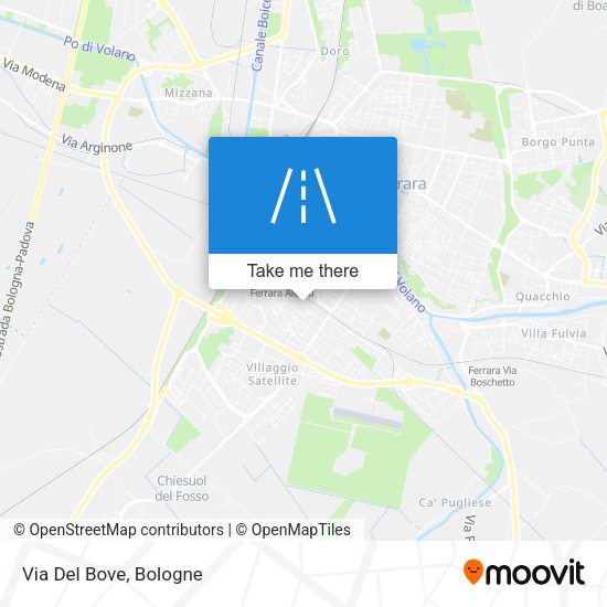 Via Del Bove map