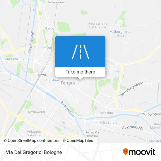 Via Del Gregorio map