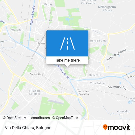 Via Della Ghiara map