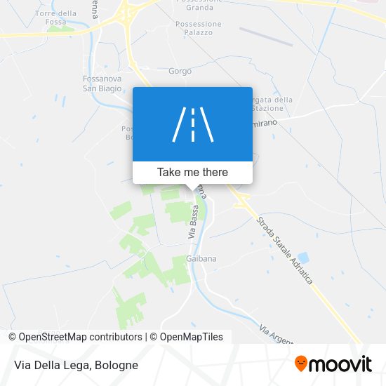 Via Della Lega map