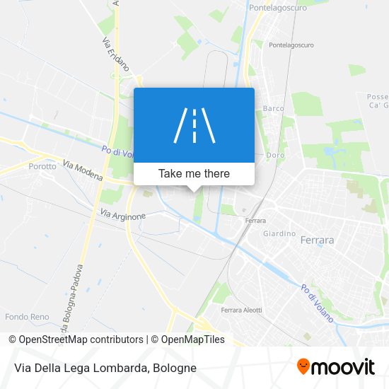 Via Della Lega Lombarda map