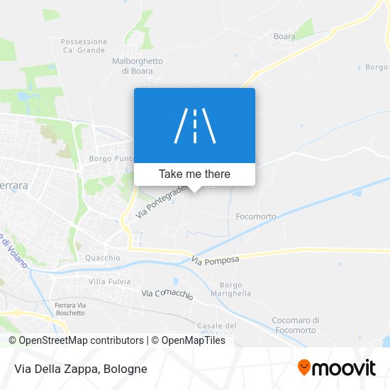 Via Della Zappa map