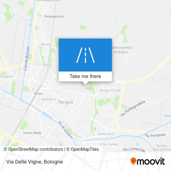 Via Delle Vigne map