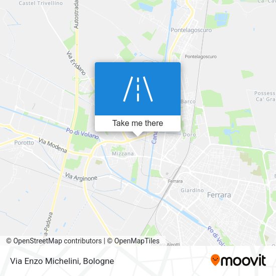 Via Enzo Michelini map