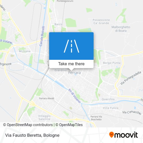 Via Fausto Beretta map
