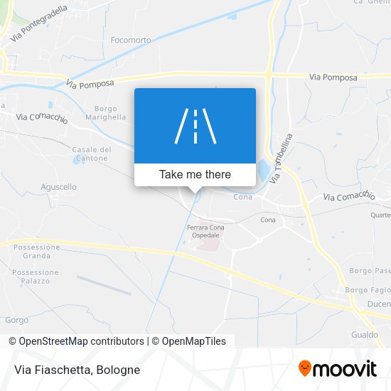 Via Fiaschetta map
