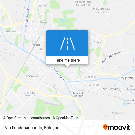 Via Fondobanchetto map