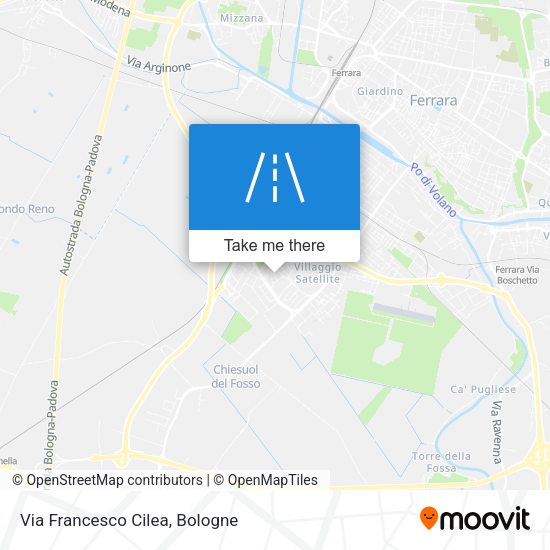 Via Francesco Cilea map