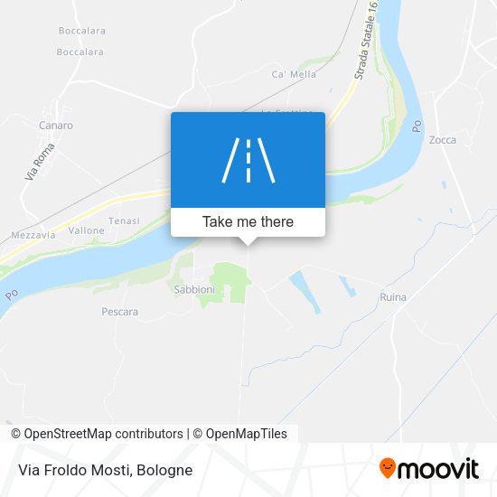 Via Froldo Mosti map