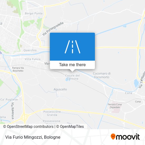 Via Furio Mingozzi map