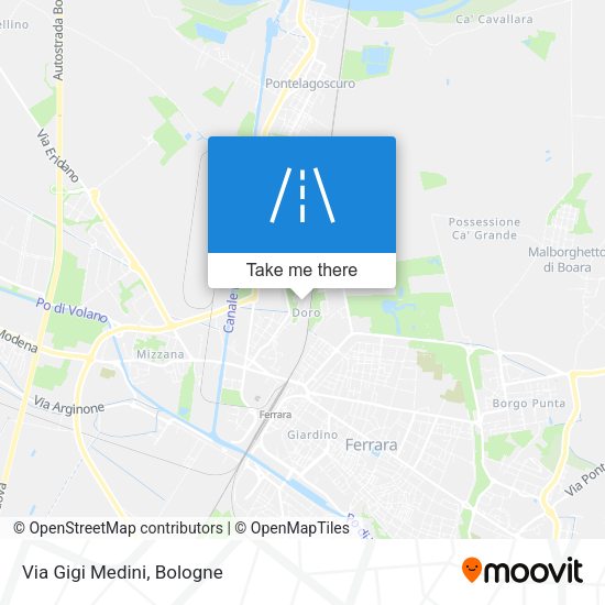 Via Gigi Medini map