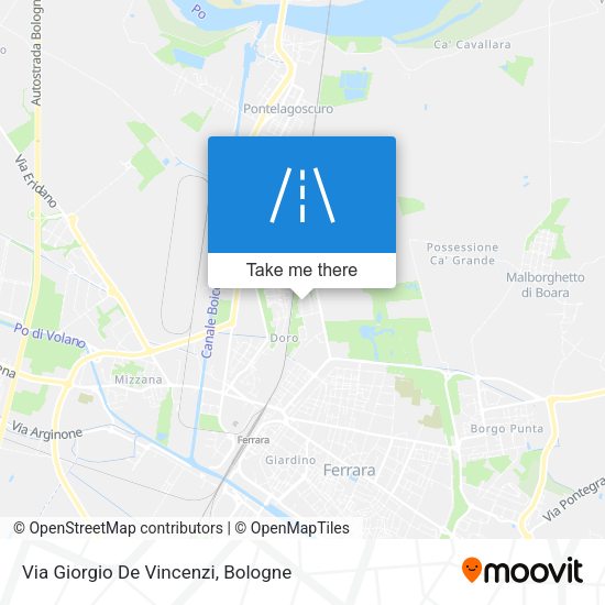 Via Giorgio De Vincenzi map