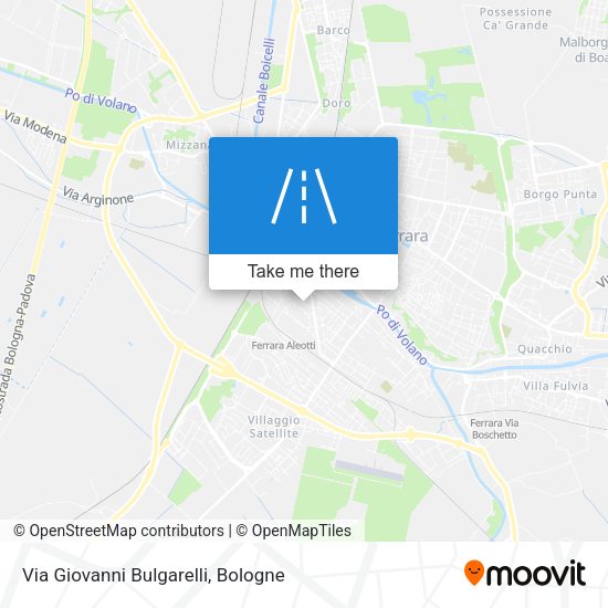 Via Giovanni Bulgarelli map