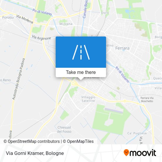 Via Gorni Kramer map