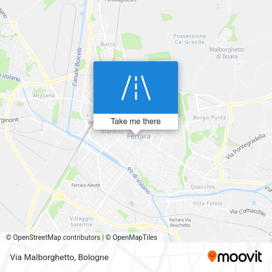 Via Malborghetto map