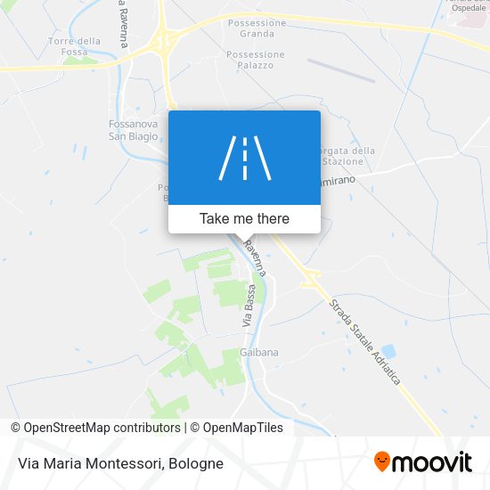 Via Maria Montessori map