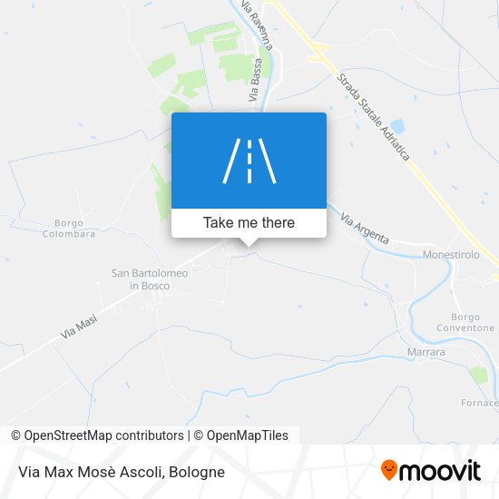 Via Max Mosè Ascoli map
