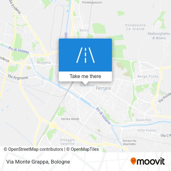Via Monte Grappa map