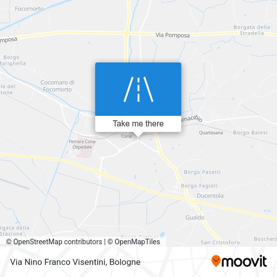 Via Nino Franco Visentini map