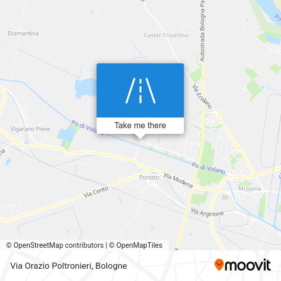 Via Orazio Poltronieri map