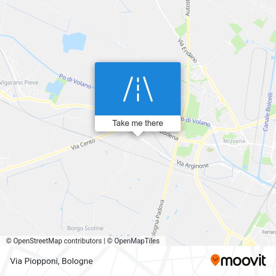 Via Piopponi map
