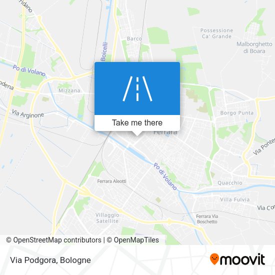 Via Podgora map