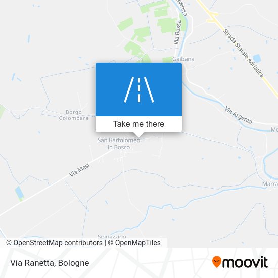 Via Ranetta map