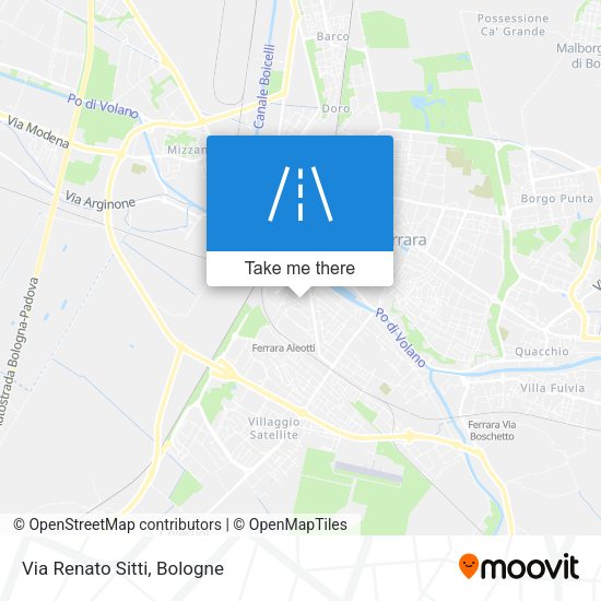 Via Renato Sitti map
