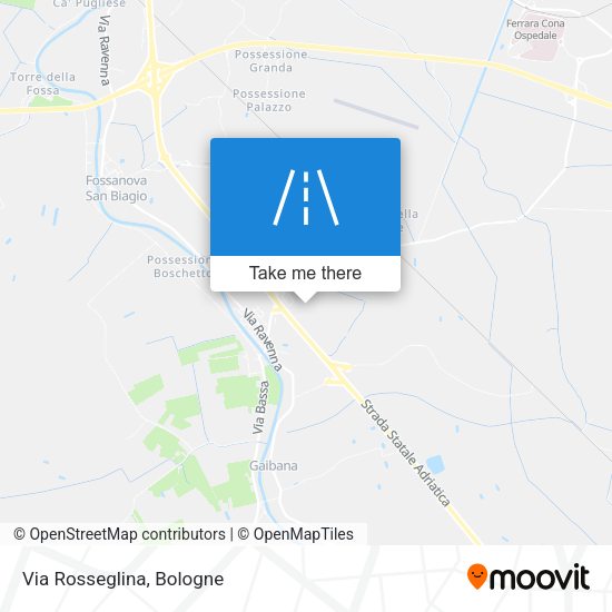 Via Rosseglina map