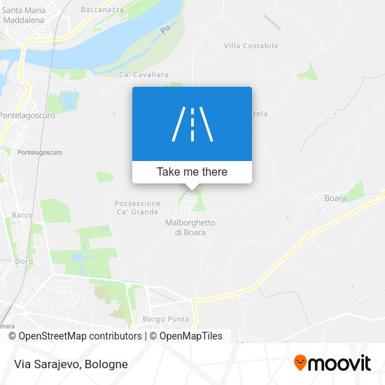 Via Sarajevo map