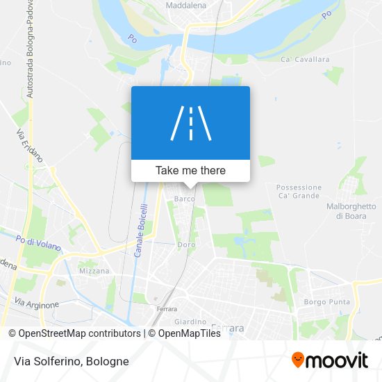 Via Solferino map