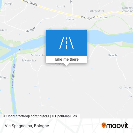 Via Spagnolina map