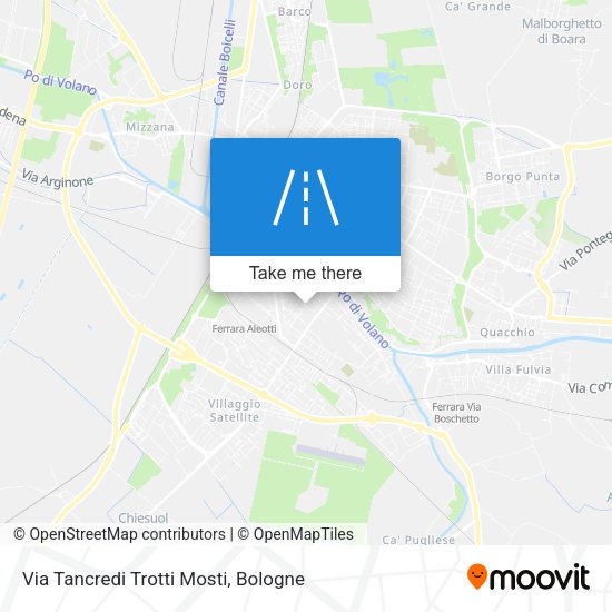 Via Tancredi Trotti Mosti map