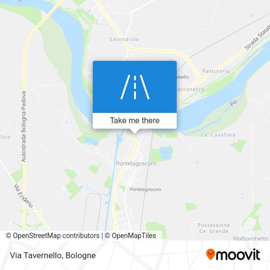Via Tavernello map