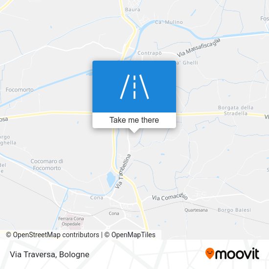 Via Traversa map