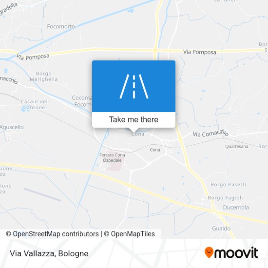 Via Vallazza map