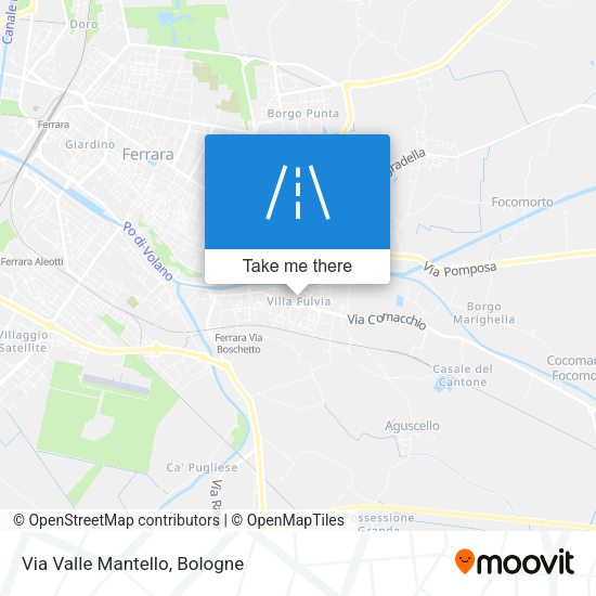 Via Valle Mantello map