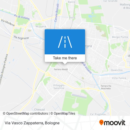 Via Vasco Zappaterra map