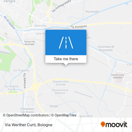 Via Werther Curti map