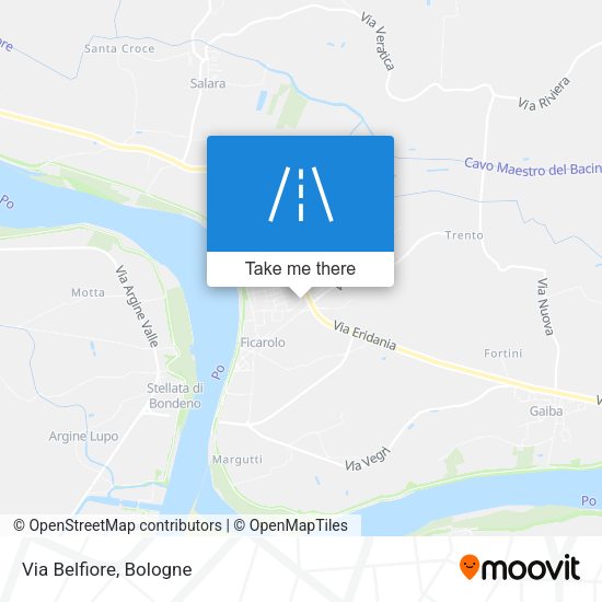 Via Belfiore map