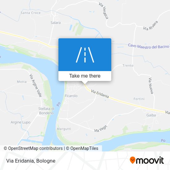 Via Eridania map