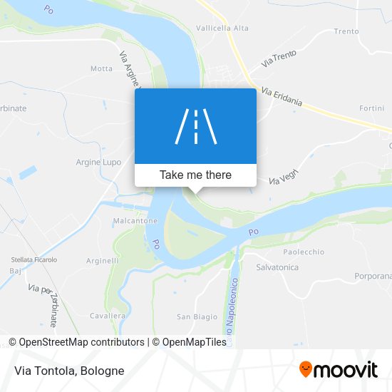 Via Tontola map