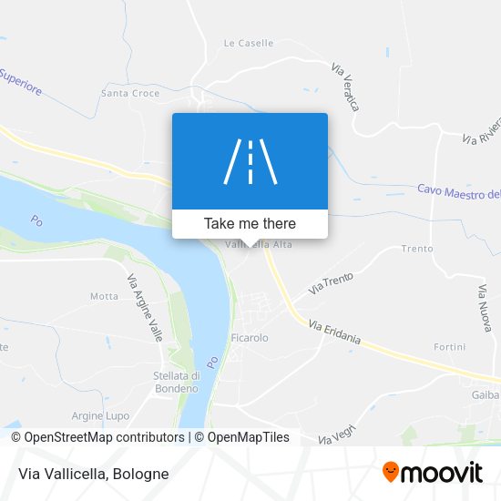 Via Vallicella map