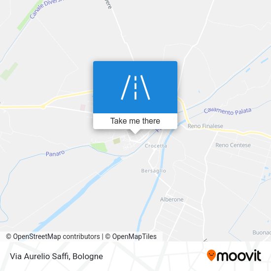 Via Aurelio Saffi map