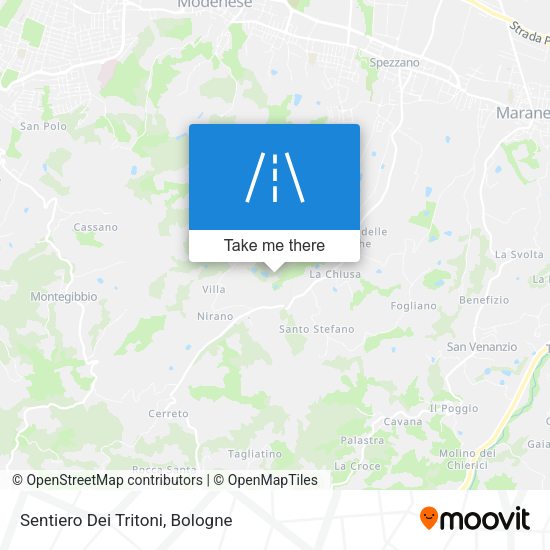Sentiero Dei Tritoni map